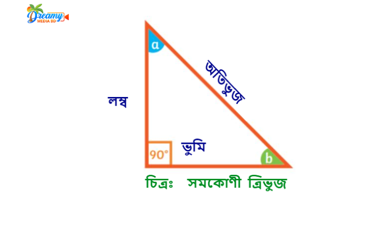 সমকোণী ত্রিভুজ কাকে বলে