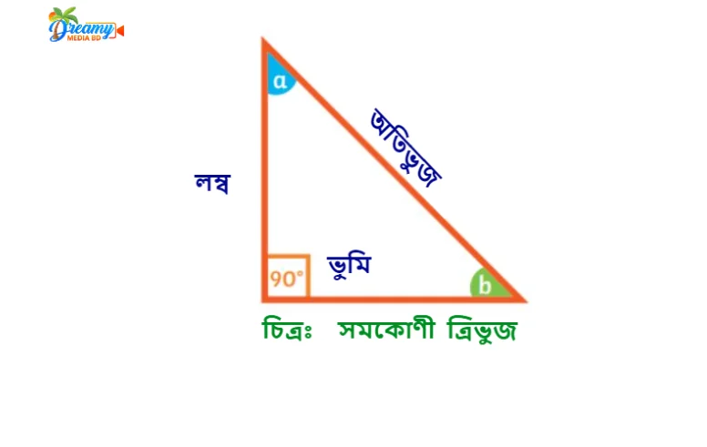 সমকোণী ত্রিভুজ কাকে বলে