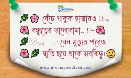 বন্ধু নিয়ে স্ট্যাটাস ক্যাপশন ! Fb friend status Bangla 
