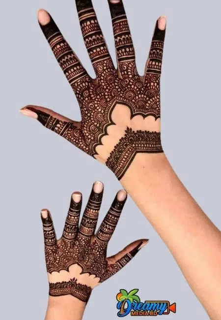 Finger simple mehndi design 
