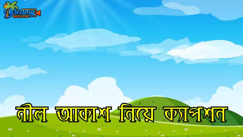 নীল আকাশ নিয়ে ক‍্যাপশন