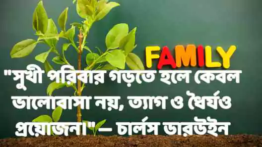 পরিবার নিয়ে উক্তি