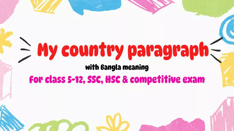 My country paragraph