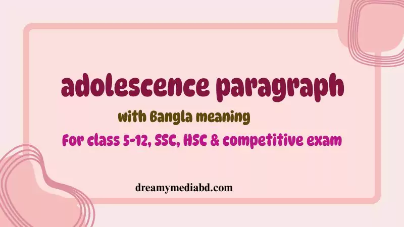 adolescence paragraph